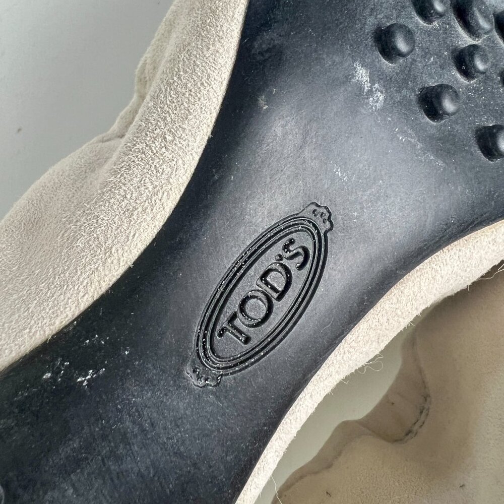 Tod's Suede Ballet Flats, 37.5, NWOT - Picture 7 of 9